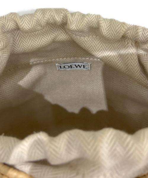 LOEWE（ロエベ）LOEWE (ロエベ) カゴバッグ　ビーハイブ ベージュ×ブラックの古着・服飾アイテム