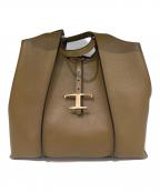 TOD'Sトッズ）の古着「トートバッグ　T Timeless」｜ブラウン