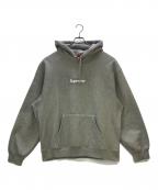 SUPREMEシュプリーム）の古着「プルオーバーパーカー Box Logo Hooded」｜グレー