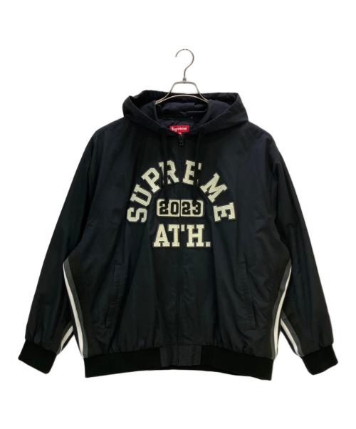 SUPREME（シュプリーム）Supreme (シュプリーム) ジップジャケット Applique Hooded TrackJacket ブラック サイズ: XXLの古着・服飾アイテム