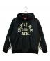 Supreme（シュプリーム）の古着「ジップジャケット Applique Hooded TrackJacket」｜ブラック