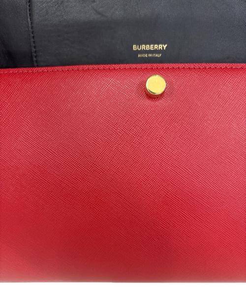 BURBERRY（バーバリー）BURBERRY (バーバリー) 2WAYショルダーバッグ レッドの古着・服飾アイテム