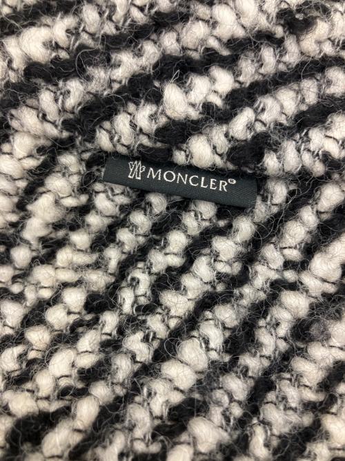 MONCLER（モンクレール）MONCLER (モンクレール) ミニスカート ホワイト×ブラック サイズ:38の古着・服飾アイテム