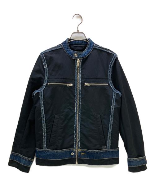DIESEL（ディーゼル）DIESEL (ディーゼル) デニムジャケット ブラック サイズ:Sの古着・服飾アイテム