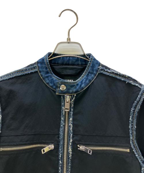 DIESEL（ディーゼル）DIESEL (ディーゼル) デニムジャケット ブラック サイズ:Sの古着・服飾アイテム