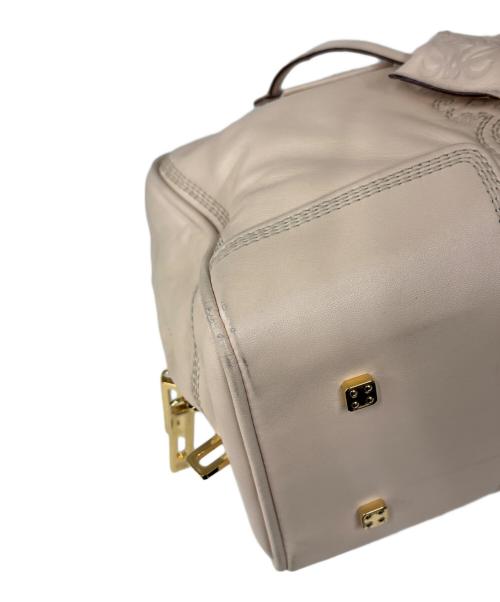 LOEWE（ロエベ）LOEWE (ロエベ) ハンドバッグ　アマソナ28 ベージュの古着・服飾アイテム