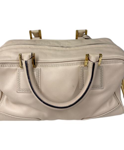 LOEWE（ロエベ）LOEWE (ロエベ) ハンドバッグ　アマソナ28 ベージュの古着・服飾アイテム
