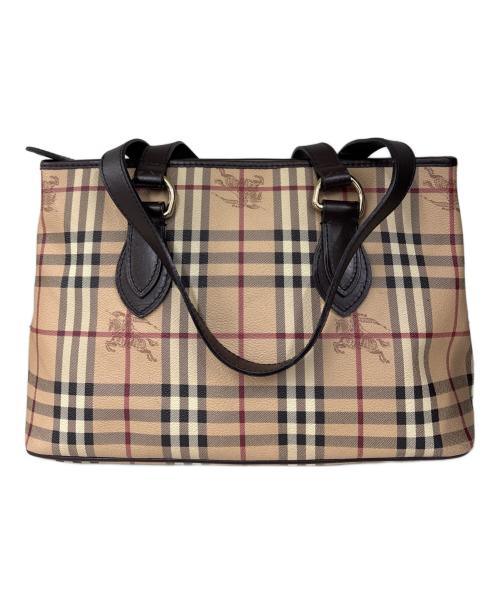 BURBERRY（バーバリー）BURBERRY (バーバリー) トートバッグ　ノバチェック ベージュの古着・服飾アイテム