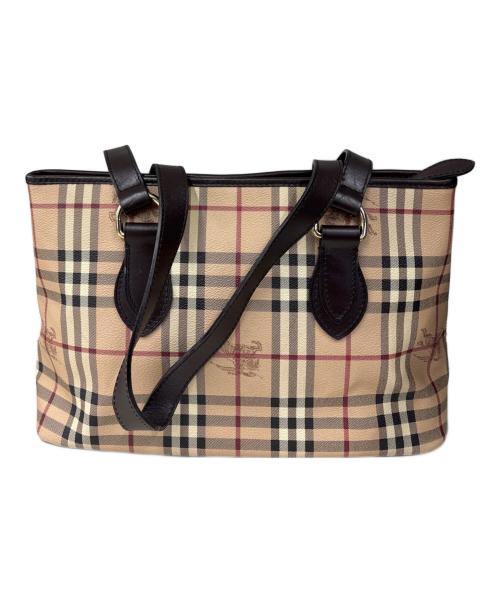 BURBERRY（バーバリー）BURBERRY (バーバリー) トートバッグ　ノバチェック ベージュの古着・服飾アイテム