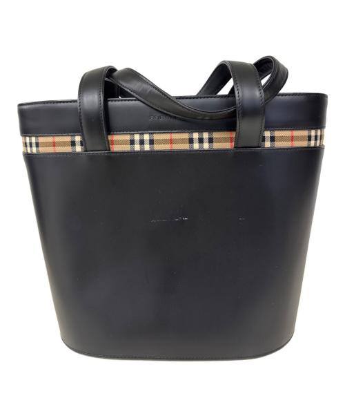 BURBERRY（バーバリー）BURBERRY (バーバリー) トートバッグ ブラックの古着・服飾アイテム