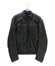HARLEY-DAVIDSON（ハーレーダビッドソン）の古着「シングルライダースジャケット」｜ブラック