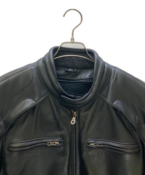 HARLEY-DAVIDSON（ハーレーダビッドソン）HARLEY-DAVIDSON (ハーレーダビッドソン) シングルライダースジャケット ブラック サイズ:Lの古着・服飾アイテム