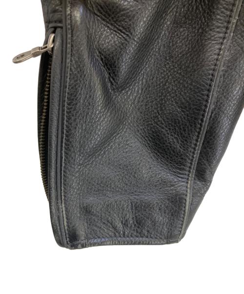 HARLEY-DAVIDSON（ハーレーダビッドソン）HARLEY-DAVIDSON (ハーレーダビッドソン) シングルライダースジャケット ブラック サイズ:Lの古着・服飾アイテム