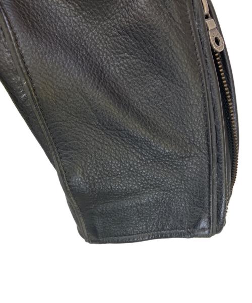 HARLEY-DAVIDSON（ハーレーダビッドソン）HARLEY-DAVIDSON (ハーレーダビッドソン) シングルライダースジャケット ブラック サイズ:Lの古着・服飾アイテム