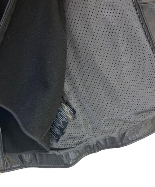HARLEY-DAVIDSON（ハーレーダビッドソン）HARLEY-DAVIDSON (ハーレーダビッドソン) シングルライダースジャケット ブラック サイズ:Lの古着・服飾アイテム