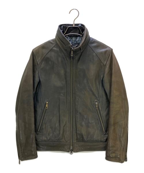 BURBERRY BLACK LABEL（バーバリーブラックレーベル）BURBERRY BLACK LABEL (バーバリーブラックレーベル) レザージャケット ブラウン サイズ:Mの古着・服飾アイテム