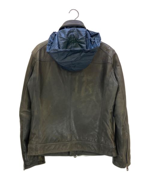 BURBERRY BLACK LABEL（バーバリーブラックレーベル）BURBERRY BLACK LABEL (バーバリーブラックレーベル) レザージャケット ブラウン サイズ:Mの古着・服飾アイテム