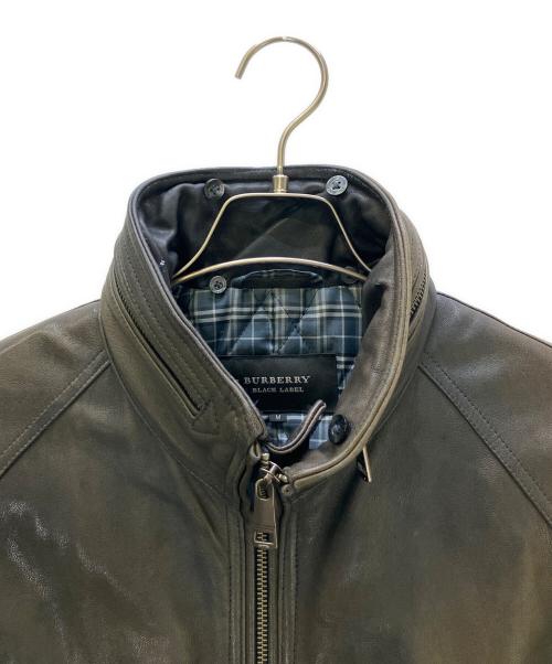 BURBERRY BLACK LABEL（バーバリーブラックレーベル）BURBERRY BLACK LABEL (バーバリーブラックレーベル) レザージャケット ブラウン サイズ:Mの古着・服飾アイテム