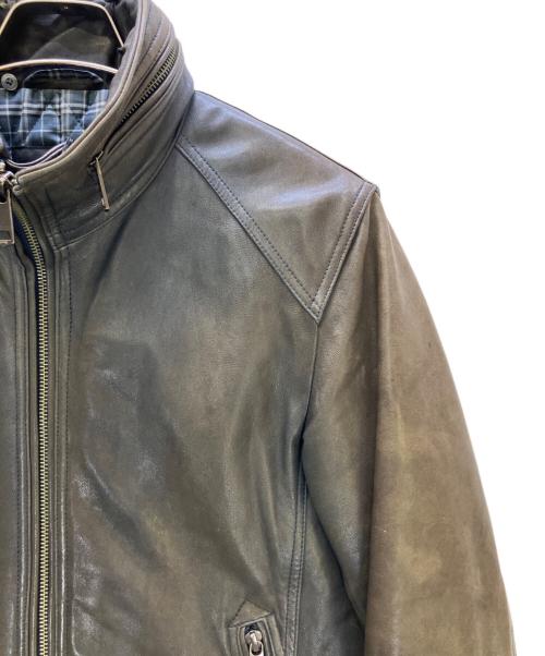 BURBERRY BLACK LABEL（バーバリーブラックレーベル）BURBERRY BLACK LABEL (バーバリーブラックレーベル) レザージャケット ブラウン サイズ:Mの古着・服飾アイテム