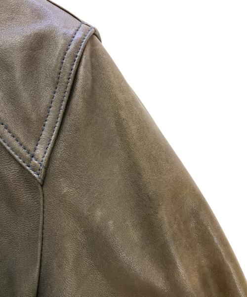 BURBERRY BLACK LABEL（バーバリーブラックレーベル）BURBERRY BLACK LABEL (バーバリーブラックレーベル) レザージャケット ブラウン サイズ:Mの古着・服飾アイテム