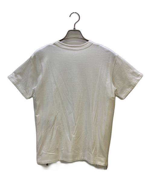 sacai（サカイ）sacai (サカイ) サイドプリーツTシャツ ホワイト サイズ:2の古着・服飾アイテム