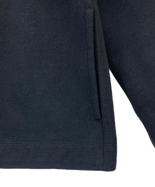 DRAWER（ドゥロワー）DRAWER (ドゥロワー) ノーカラー スナップボタン カーディガン ブラック サイズ:2の古着・服飾アイテム