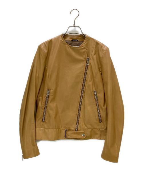 Maison Margiela（メゾンマルジェラ）Maison Margiela (メゾンマルジェラ) レザージャケット キャメル サイズ:38の古着・服飾アイテム