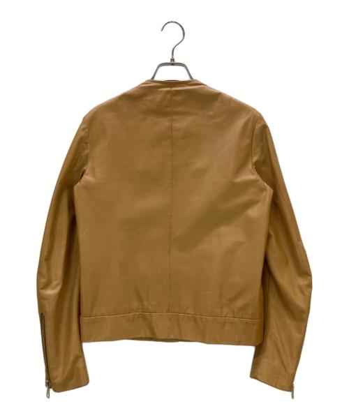 Maison Margiela（メゾンマルジェラ）Maison Margiela (メゾンマルジェラ) レザージャケット キャメル サイズ:38の古着・服飾アイテム