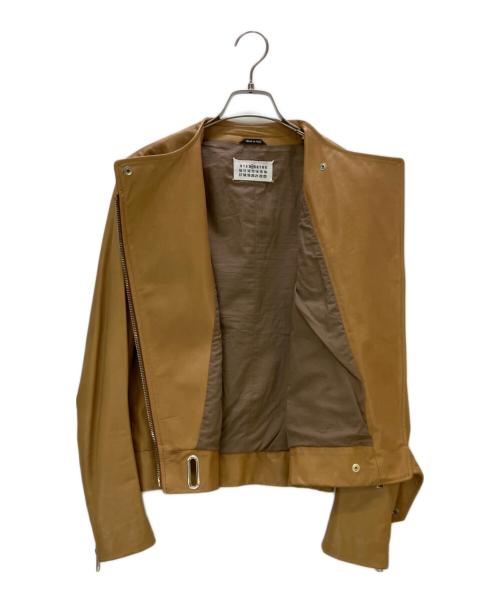 Maison Margiela（メゾンマルジェラ）Maison Margiela (メゾンマルジェラ) レザージャケット キャメル サイズ:38の古着・服飾アイテム