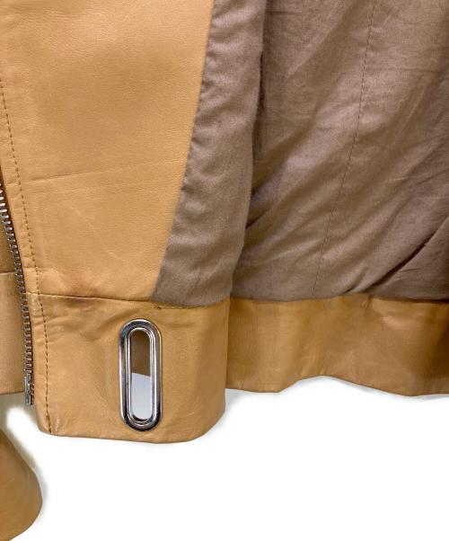 Maison Margiela（メゾンマルジェラ）Maison Margiela (メゾンマルジェラ) レザージャケット キャメル サイズ:38の古着・服飾アイテム