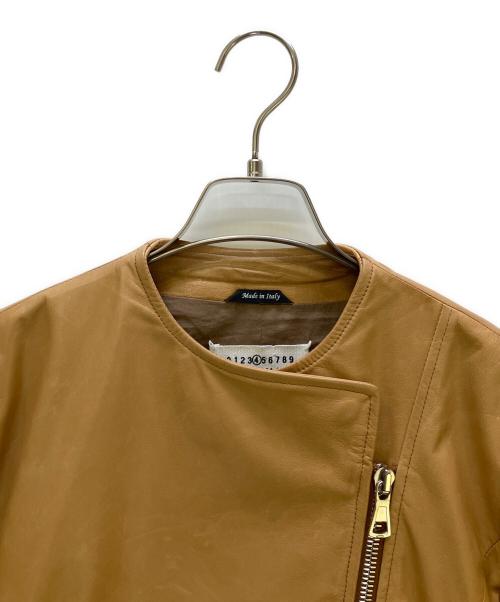 Maison Margiela（メゾンマルジェラ）Maison Margiela (メゾンマルジェラ) レザージャケット キャメル サイズ:38の古着・服飾アイテム