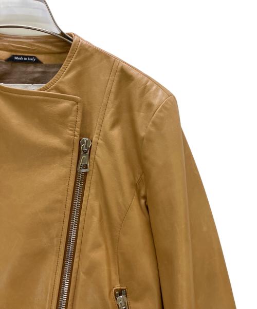 Maison Margiela（メゾンマルジェラ）Maison Margiela (メゾンマルジェラ) レザージャケット キャメル サイズ:38の古着・服飾アイテム