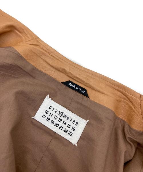 Maison Margiela（メゾンマルジェラ）Maison Margiela (メゾンマルジェラ) レザージャケット キャメル サイズ:38の古着・服飾アイテム