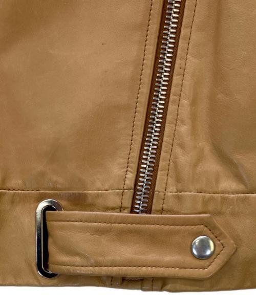 Maison Margiela（メゾンマルジェラ）Maison Margiela (メゾンマルジェラ) レザージャケット キャメル サイズ:38の古着・服飾アイテム