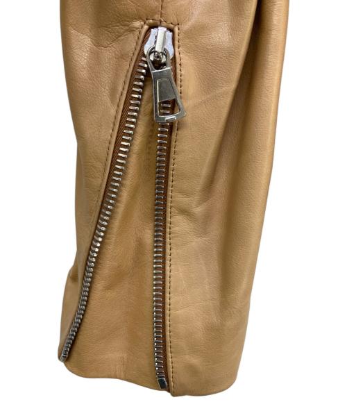 Maison Margiela（メゾンマルジェラ）Maison Margiela (メゾンマルジェラ) レザージャケット キャメル サイズ:38の古着・服飾アイテム