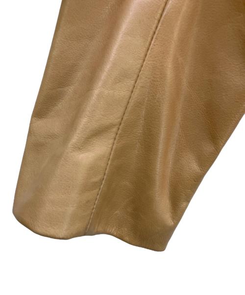 Maison Margiela（メゾンマルジェラ）Maison Margiela (メゾンマルジェラ) レザージャケット キャメル サイズ:38の古着・服飾アイテム