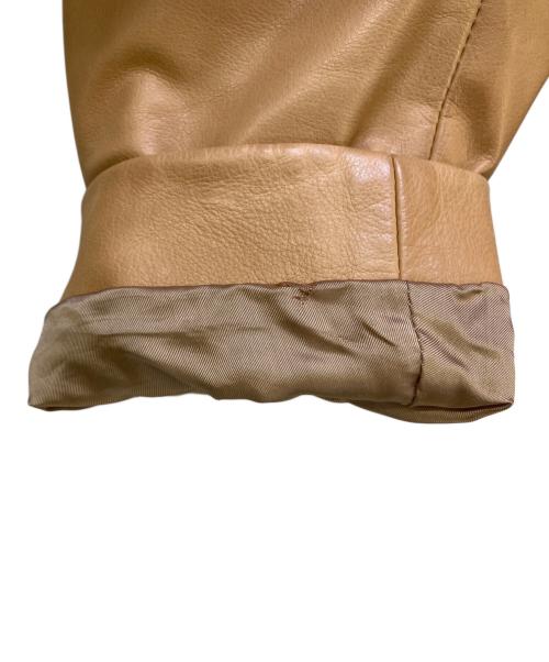 Maison Margiela（メゾンマルジェラ）Maison Margiela (メゾンマルジェラ) レザージャケット キャメル サイズ:38の古着・服飾アイテム