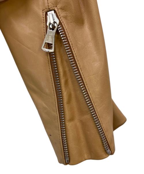 Maison Margiela（メゾンマルジェラ）Maison Margiela (メゾンマルジェラ) レザージャケット キャメル サイズ:38の古着・服飾アイテム
