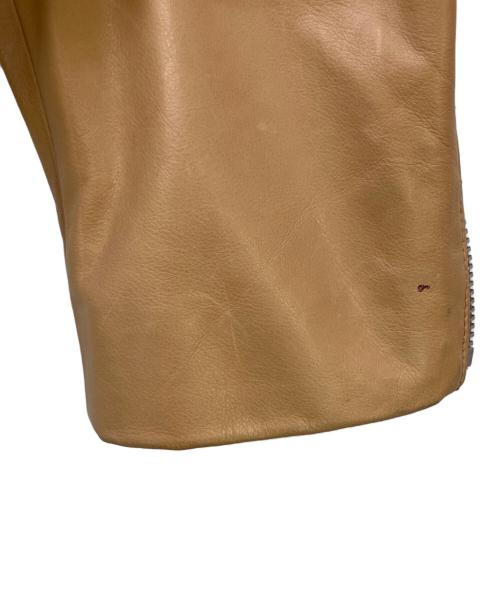 Maison Margiela（メゾンマルジェラ）Maison Margiela (メゾンマルジェラ) レザージャケット キャメル サイズ:38の古着・服飾アイテム