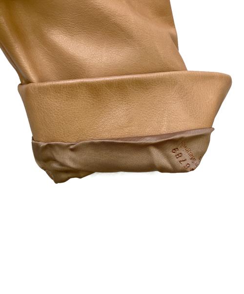 Maison Margiela（メゾンマルジェラ）Maison Margiela (メゾンマルジェラ) レザージャケット キャメル サイズ:38の古着・服飾アイテム