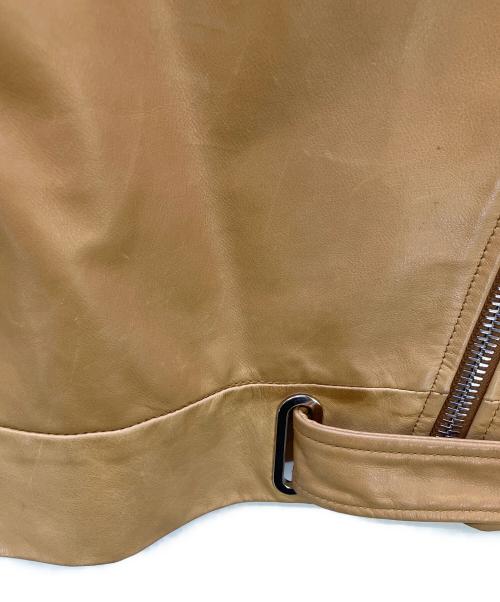 Maison Margiela（メゾンマルジェラ）Maison Margiela (メゾンマルジェラ) レザージャケット キャメル サイズ:38の古着・服飾アイテム