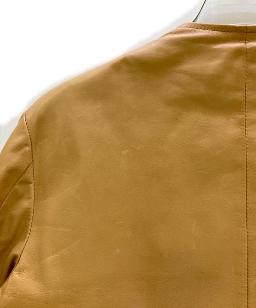 Maison Margiela（メゾンマルジェラ）Maison Margiela (メゾンマルジェラ) レザージャケット キャメル サイズ:38の古着・服飾アイテム