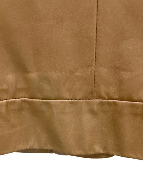 Maison Margiela（メゾンマルジェラ）Maison Margiela (メゾンマルジェラ) レザージャケット キャメル サイズ:38の古着・服飾アイテム