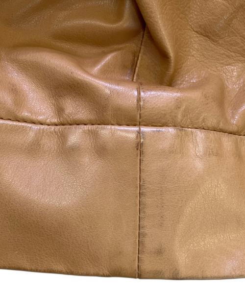 Maison Margiela（メゾンマルジェラ）Maison Margiela (メゾンマルジェラ) レザージャケット キャメル サイズ:38の古着・服飾アイテム