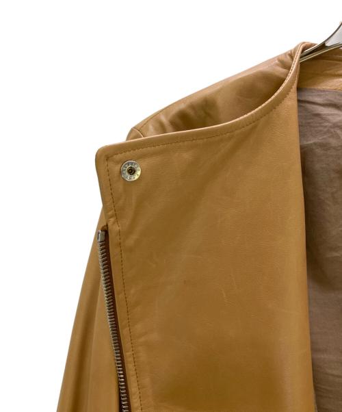 Maison Margiela（メゾンマルジェラ）Maison Margiela (メゾンマルジェラ) レザージャケット キャメル サイズ:38の古着・服飾アイテム