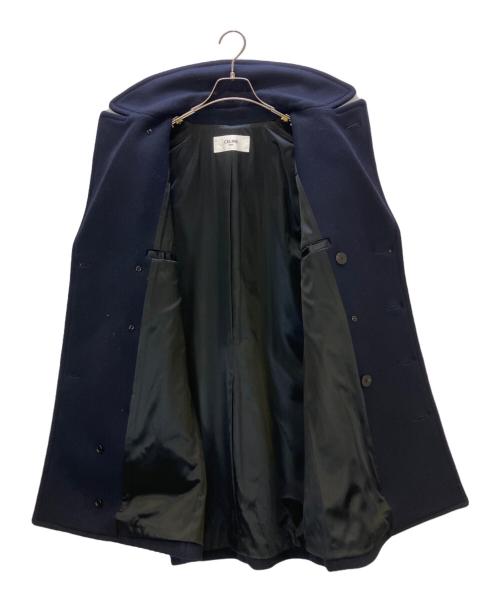 CELINE（セリーヌ）CELINE (セリーヌ) ウール オーバーサイズ Pコート ネイビー サイズ:36の古着・服飾アイテム