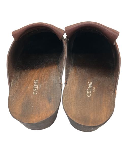 CELINE（セリーヌ）CELINE (セリーヌ) シューズ レ・ボワ・クロッグ ブラウン サイズ:38の古着・服飾アイテム