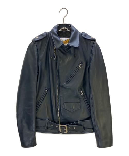 Schott（ショット）Schott (ショット) ワンスターダブルライダースジャケット ネイビー サイズ:34の古着・服飾アイテム