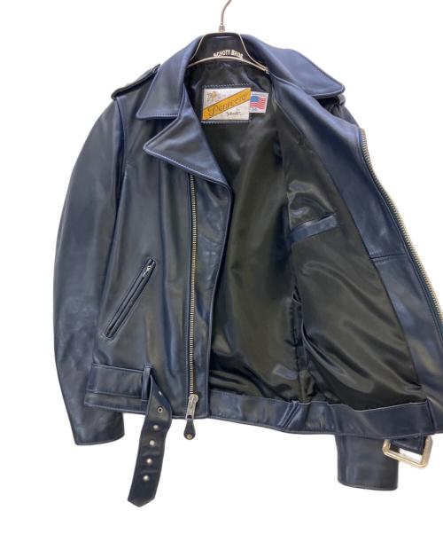 Schott（ショット）Schott (ショット) ワンスターダブルライダースジャケット ネイビー サイズ:34の古着・服飾アイテム