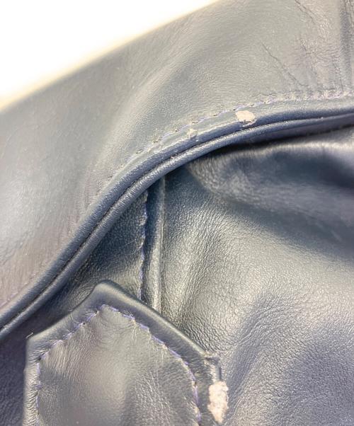 Schott（ショット）Schott (ショット) ワンスターダブルライダースジャケット ネイビー サイズ:34の古着・服飾アイテム